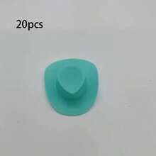20pcs Mini Brown Cowboy Hat Craft Supplies, Perfect For DIY Projects, Cake Decorations, And Western-Themed Celebrations - View 16