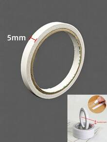 1/5/10pcs White Double-Sided Tapes, For Craft And Stationery - Strong Adhesive, Hand-Tear Hot Melt Tapes, Suitable For Projects And Packaging - White - View 8