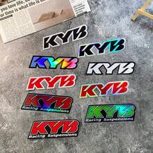 Stiker Peredam Kejut Motor KYB Tahan Air untuk Suspensi Garpu Depan Motor, Logo Stiker Vinil Tahan Lama untuk Dekorasi - A - View 5