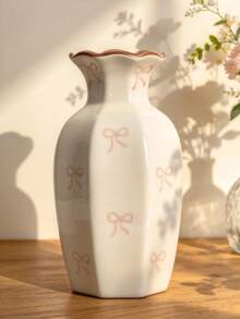 1pc New Heart-Shaped Ceramic Vessel, Chinese Style Decor, Living Room Ornament, Entryway Decoration, Suitable For Farmhouse, Living Room, Dining Room, Dining Table, Table, Desk, Bookshelf, Desktop, Home Decor - A - View 7
