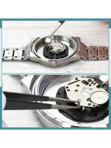 Bộ dụng cụ thay pin đồng hồ – Dụng cụ mở nắp lưng điều chỉnh được, dụng cụ tháo dây đeo đồng hồ và dụng cụ cạy mở nắp lưng, dụng cụ tháo lắp sửa chữa dây đeo đồng hồ - Bộ dụng cụ sửa chữa đồng hồ - Xem 5