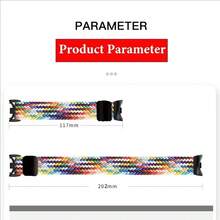 Adjustable Magnetic Woven Band For Xiaomi 11 Smart Band, Mi Band 10/9/8 Breathable Nylon Strap - Mi Band 11/10/9/8 - View 6