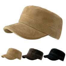 1pc Men's Washed Flat Top Baseball Cap, Adjustable Sun Protection Casual Hat, Suitable For Spring/Autumn Travel, Beach And Party, British Vintage Style Men's Newsboy Cap - Multicolor - View 18