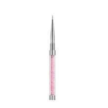 1pc Pink Diamond Handle Nail Art Brush, Multi-Function Flower Painting, Line Drawing, Hooking, Carving Pen, DIY Color Painting Nail Art Tool, Nail Tech Supplies - Pink - View 4