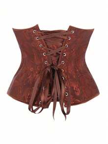 Women's Corset Renaissance Halloween Costume With Boning Support, Front Closure, Back Lace-Up, Plus Size, Wide Pirate Belt, Gothic Victorian Outfit - Multicolor - View 8