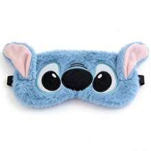Monogram 1pc Disney Officially Licensed Stitch Angel Eye Mask, Couple Style Cute Cartoon Soft Comfortable Plush Material Rest Sleep Elastic Portable Design Light-Blocking Anti-Stain Creative Room Decor Christmas Birthday Surprise Gift - A - View 11