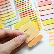 6 Styles Combo 1 Set Multi-Shape Index Tabs PET Semi-Transparent Blue Series Sticky Notes Marker Labels For Students Textbook Notes Reading Book Memo School Back To School Supplies Ultra-Thin Index Tabs - one-size - View 8