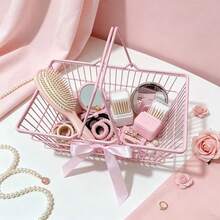 Keranjang Penyimpanan Mini Genggam Warna Pink untuk Anak Perempuan dengan Pita Busur Pink yang Halus, Penyimpanan Genggam atau Meja yang Ringkas untuk Jepit Rambut dan Aksesori Kecil, Desain Lucu dan Sangat Menarik, Cocok untuk Hadiah, Parfum, Sisir, Liontin, dan Penggunaan Pribadi, Keranjang Penyimpanan Meja yang Lucu, Tempat Penyimpanan Meja untuk Mahasiswa/Mahasiswa, Keranjang Genggam, Keranjang Hadiah, Keranjang Penyimpanan Perlengkapan Mandi - View 6