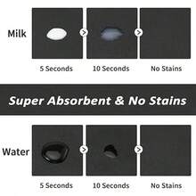 1pc Premium Marble Pattern Diatomaceous Earth Washing Machine Top Mat, Super Absorbent Quick Drying Anti-Slip With Backing Washer Dryer Protective Pad, Dustproof Mold-Proof Waterproof Scratch-Resistant, Easy To Clean Reusable Drainage Mat, Suitable For Laundry Room And Kitchen - Black and White - View 4