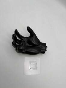 1pc Hand-Shaped Wall-Mounted Jewelry Storage Rack, Creative Palm Design Soap Dish, Suitable For Bathroom, Bedroom, Vanity - Multicolor - View 14