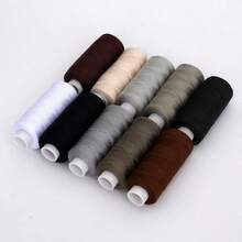 Polyester All-Purpose Sewing Thread, 10 Colors, 400 Yards, Suitable For Machine And Hand Sewing, Black, White, Gray, Beige - Grey - View 5