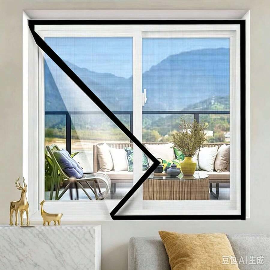 Full Window Winter Thermal Insulation Curtain Window Heat Retention Film Draft Sealing Cold-Proof Wind-Blocking Bedroom Thickened High Transparency Partition No Drilling - Winter Windproof Film - View 1