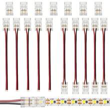 15pcs COB Crystal Connectors, For LED Strip Connection, No Soldering Required, No Trace Left, Designed For 2-Pin 8mm Solid Color LED Strip, Easy Installation. - CA2P-8mm-1 - View 3