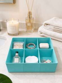 Multi-Compartment Jewelry Storage Box White Divided Jewelry Tray Earrings Rings Necklace Organizer Box Vanity Jewelry Organizer Simple INS Style Home Decor Gift - Multicolor - View 8