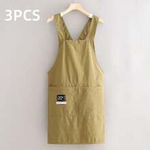 1pc Apron, 4 Colors Available, Comfortable To Wear And Easy To Clean, Suitable For Cooking, Painting, Floral Arrangement, Office And Daily Home Use - Multicolor - View 15