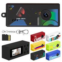 X7 Mini Pocket Camera, 1080P Video & 12MP Photo, 0.98" Screen, 5 Filters (Red Green Blue B&W Yellow), Keychain Design, Memory Card Required, Portable Travel Vlog Camera For Outdoor Adventures, Daily Carry & Life Recording, 200mAh Battery - View 3