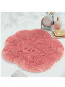 3pcs Set (1 Bath Mat + 2 Hooks) Bathroom Massage Mat, Bathroom Foot Scrub Mat, Multi-Functional Foot Washing Mat, Back Brush Non-Slip Bath Foot Mat, Bathroom Floor Mat, Bathroom Carpet, Bathroom Foot Mat, Bath Mat, Bathtub Non-Slip Mat - Multicolor - View 9
