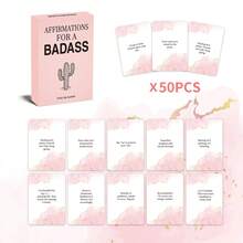 Best-Selling Belief Women's Boxed Creative Postcards Premium Greeting Cards Gift - Pink - View 6