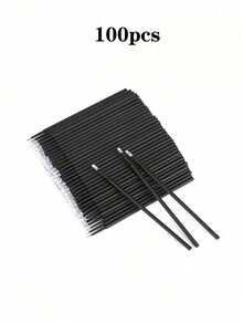 200/100/50/20pcs Micro Applicators - Black Micro Mascara Wands - Disposable Micro Brushes - Micro Lash Lift Applicators - Microfiber Lash Brushes For Eyelashes - Black - View 9