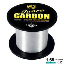 YACUMA 1005M Transparent Invisible Carbon Fishing Line High Density Super Abrasive Resistant, Fast Sinking Saltwater/Freshwater Lure Leade - White - View 15