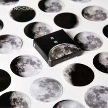 1 Box Black & White Bubble Scrapbook Photo Album Paper Stickers, Suitable For Back To School Season - one-size - View 9