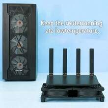 OUYUANSU USB Combination Cooling Fan, Suitable For Router, Host, Set-Top Box Base, 5V Quiet USB Interface 2-In-1 Cooling Fan - View 3