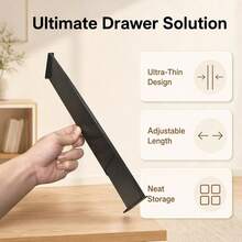 4/6/12pcs Retractable Drawer Dividers, Adjustable Kitchen Drawer Separators For Utensils Cutlery, Cabinet Drawer Storage Organizer For Kitchen Gadgets - View 7