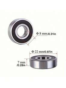 1 buah/5 buah/10 buah Bearing Skateboard Miniatur, Bearing Bola Alur Dalam, Struktur Gesekan Rendah Kecepatan Tinggi, Cocok Untuk Roda Skateboard, Sepatu Roda, Peralatan Kecil, Bola Baja Presisi yang Sesuai dengan Putaran Halus, Mengurangi Hambatan Lengket, Membuat Roda Berjalan Lebih Mudah dan Lancar - MultiWarna - View 7