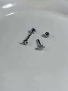 A Cute And Hot Girl With Cute Cat Claws, Bear Claws, Tongue Nails, Thread Personality, Sweet Tongue Nail Piercing Accessory - Cat Paw - View 4