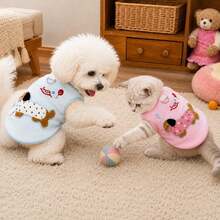 Cute Dog Sweater For Small Dogs And Cats, Soft Knitted Material With Dachshund Pattern And D-Ring Design, Suitable For Yorkshire Terrier, Maltese, Chihuahua, Poodle And Other Pets - Pink - View 10