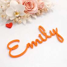 Personalized Wedding Place Cards, Custom Laser Cut Name Signs, Acrylic Guest Seating Decor For Wedding Reception, Unique Guest Keepsake, Elegant Table Setting, Bridal Party Favors - C-personalized Dinner Plate Name Tag - View 3