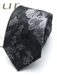 1pc Floral Hand-Painted Tie For Men And Women, Suitable For Casual Street, Daily, Party, Gift, Business - Multicolor - View 21