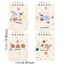 2PCS Creative Highly Attractive Student Pocket Notebook - Double-Sided Writing Thick Lined Notebook - A - View 3
