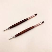 Ual‑Ended Nail Art Painting Dotting Pen Amber Texture Handle Manicure Creation Tool - Chocolate Brown - View 7