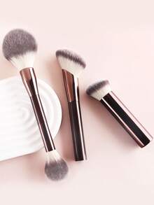 16pcs Multi-Function Makeup Brush Set, Dual-Ended Powder Brush, Angled Foundation Brush, Concealer Brush, Detail Eyeshadow Brush, Spiral Brow Brush, Suitable For Daily Commute Makeup And Party Makeup - Multicolor - View 10