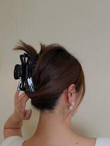 1Pc Claw Clip Back Of Head Large Hair Claw Hair Clip High Temperament Hair Additions - Black - View 5