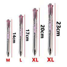 6pcs/3pcs/1pc/4pcs (4 Refills) Retractable Ballpoint Pen Set, 0.5mm Quick-Dry Multi-Color Neutral Ink Pens, 4 Colors In One Pen, Smooth Writing, Suitable For Journaling, Note-Taking, Marking, Exams, Office And School Supplies, Back To School - A - View 2