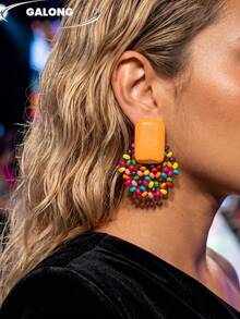 Handmade Minimalist Wooden Elegant Earrings, Vacation Style - Wooden Earrings - View 16