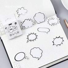 1 Box Black & White Bubble Scrapbook Photo Album Paper Stickers, Suitable For Back To School Season - one-size - View 2