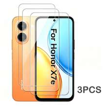 3pcs Screen Protector For Honor 600 Smart / Honor Magic V6 Phone, Silk Screen Printing, Flat Screen Tempered Glass, High Definition Transparent, Anti-Fall - Clear - View 4