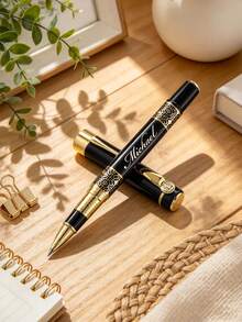 Personalized Executive Pen, Groomsman Birthday Gift For Dad, Teacher, Graduate, Business Professional, Company Employee, Boyfriend, Custom Engraved - Sets - View 6