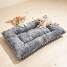 Thickened Pet Bed Pad - Warm Winter Cat Bed And Soft Pet Sleeping Mat; Thickened Dog Kennel Pad Suitable For Medium And Large Dogs; Dog Crate Mat - Grey - View 11