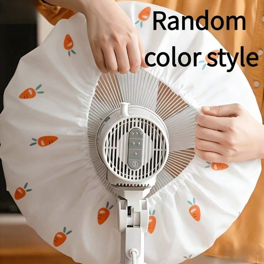 5/3/1pc Electric Fan Dust Cover - PVC Plastic Dust Protection Cover, Suitable For All Fans, All-Season Easy Clean Design, Home And Office Dual Use, Ruffle Edge Style, Minimalist Appearance, Sturdy Structure, Office Accessory, User Essential - Multicolor - View 1