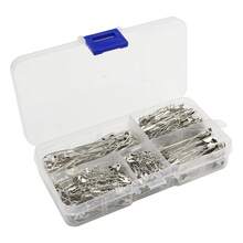 Multi-Size Metal Safety Pins, 5 Sizes (Including 19mm, 27mm), Sturdy And Easy To Use, Suitable For Clothing Repair, DIY Crafts, Document Organization, Decoration, Brooches, Badges And Keychains, Daily Use, Valentine's Day And Wedding Supplies - Multicolor - View 8