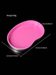 1pc Paisley-Shaped Nail Art Storage Tray, Multi-Color Options, Smooth Surface With Rim, Suitable For Nail Tools And Accessories Storage And Organization, Home Nail Salon Desktop Storage For Multiple Occasions - Multicolor - View 5