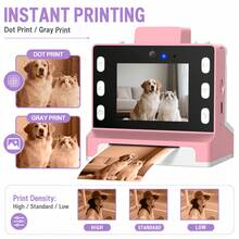 Instant Print Camera, Portable Multifunctional Photo Printing Camera, Instant Print Digital Camera With Instant Photo Printing, 8X Optical Zoom,1080P HD Video, Music Playback, 1300mAh Battery, Portable & Easy To Use, Best Gift For Christmas, Birthday - View 5
