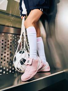 Kappa Women's American Street Style Pink & White Colorblock Flat Shoes ...