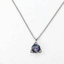 New Birthstone Celtic Trinity Knot Necklace Vintage Crystal Birthday Stone Pendant - Multicolor - View 13