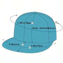 1 buah Topi Baseball Pinggiran Datar Warna Solid 7 Panel Bergaya, Topi Kasual Jaring Bernapas untuk Luar Ruangan, Unisex - MultiWarna - View 8