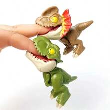 1/3/5/12pcs Dinosaur Finger Biting Doll Model, Random Dinosaur Animal Model With Biting Function, Mini Dinosaur Collection Display Doll, Interactive Novelty Doll, Desktop Decoration, Back To School, Birthday And Christmas Gift - Multicolor - View 4
